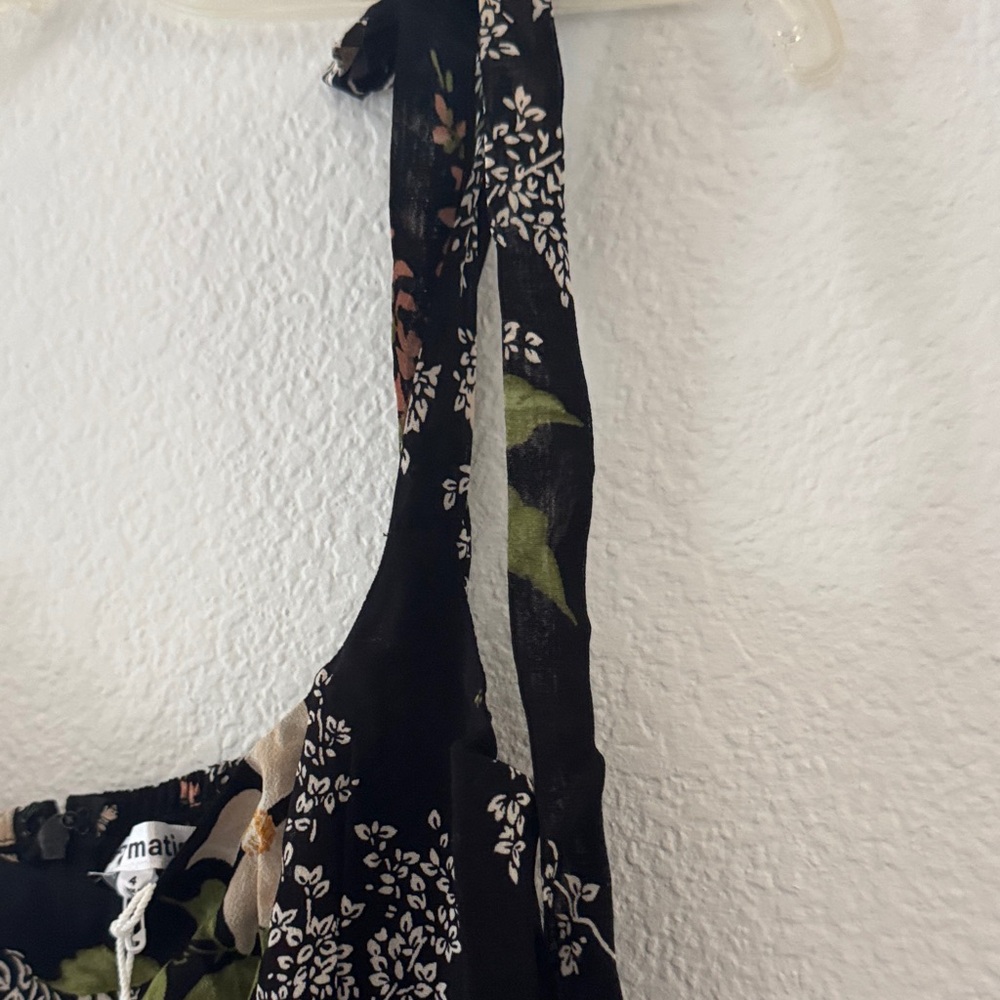Reformation Besse Dress- Isabella Black Floral Maxi Dress - Picture 6 of 7